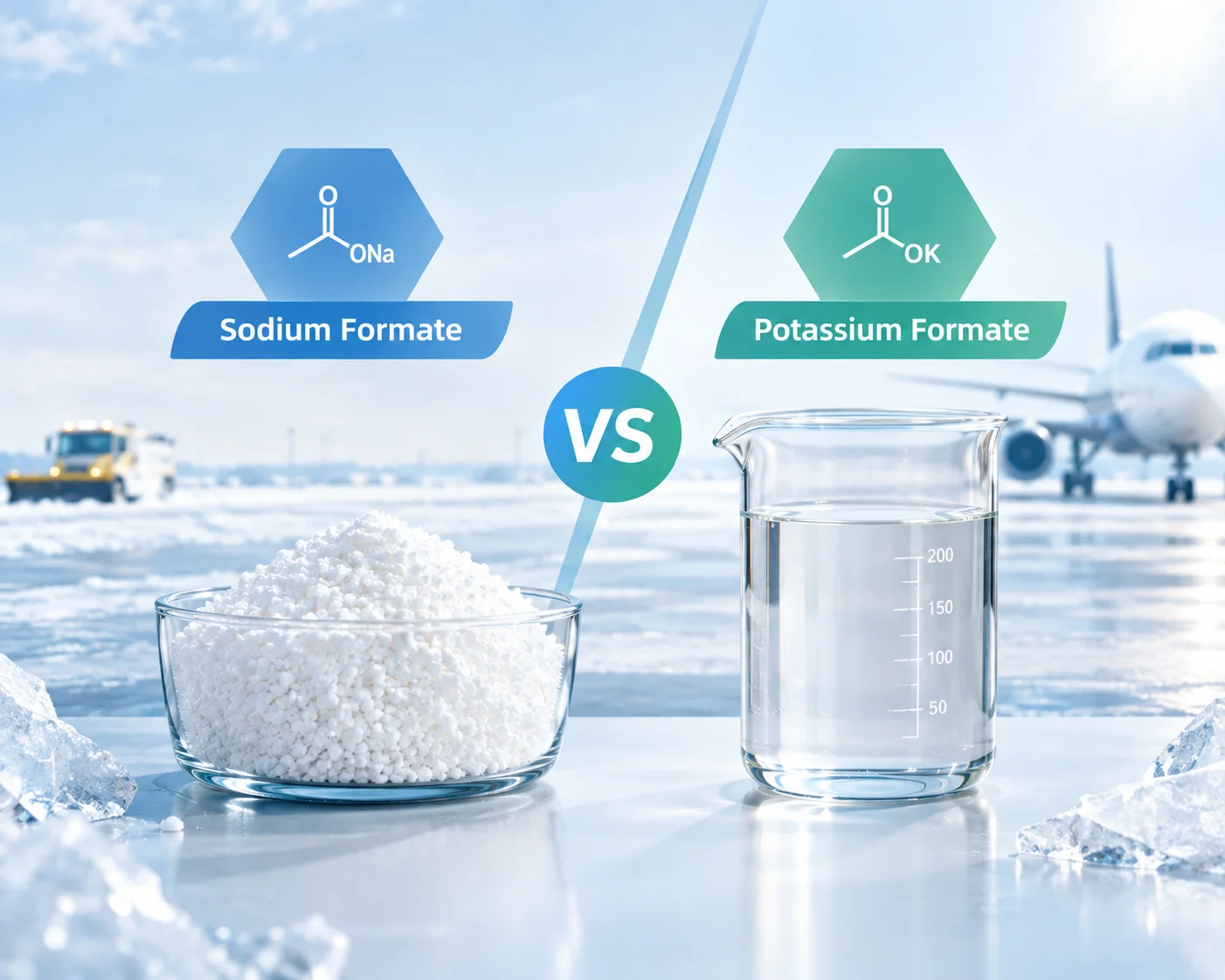 Sodium Formate vs. Potassium Formate for Deicing